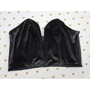 Victorias Secret Push Up Bustier Bra top Bralette DREAM ANGELS Velvet MEDIUM